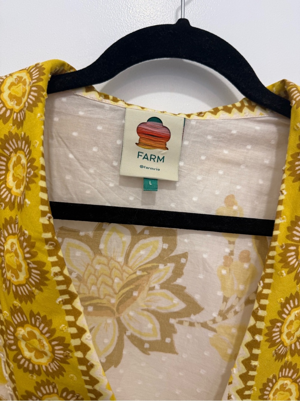 FARM Rio Off White Aura Floral Top NEW - Picture 6 of 8